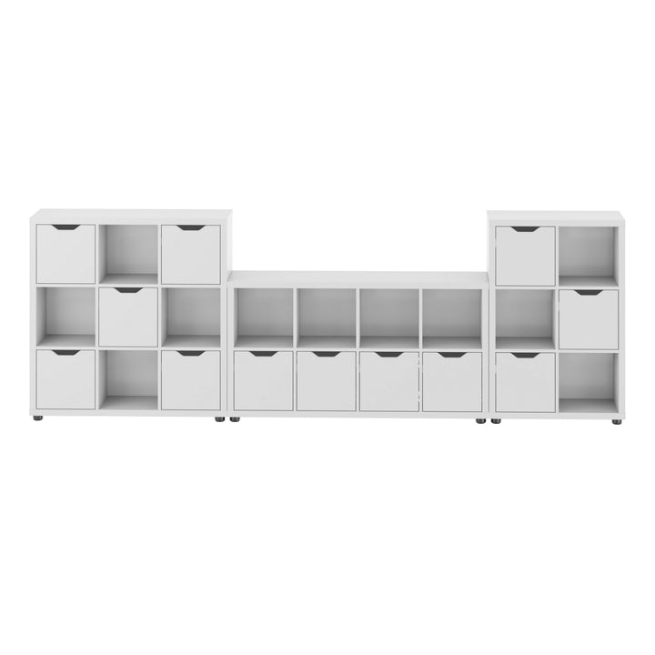 Julian 3-Pc Storage Cabinet Set, White