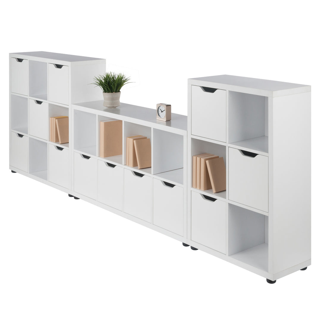 Julian 3-Pc Storage Cabinet Set, White