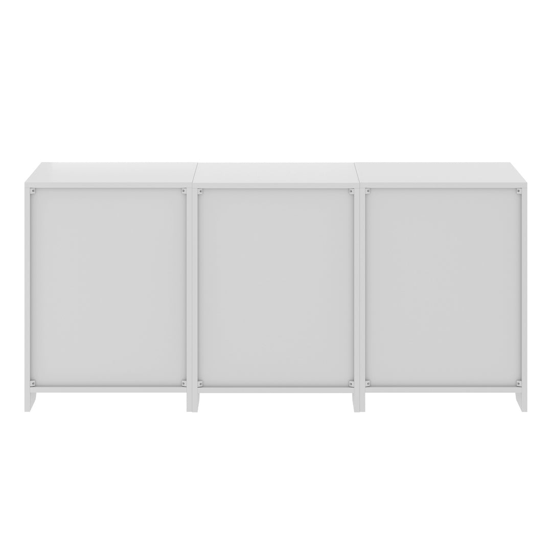 Nova 3-Pc Storage Cabinet Set, White