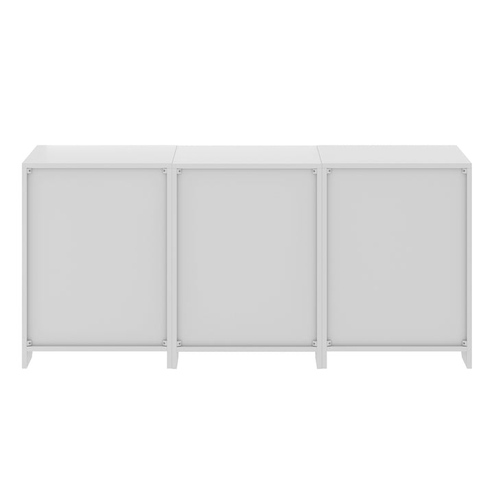 Nova 3-Pc Storage Cabinet Set, White