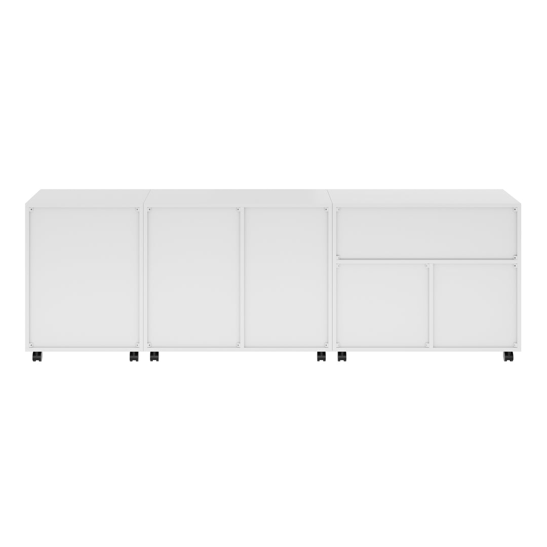 Halifax 3-Pc Storage Cabinet Set, White