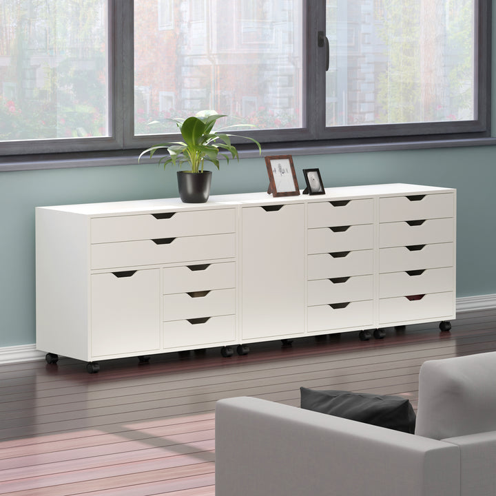 Halifax 3-Pc Storage Cabinet Set, White