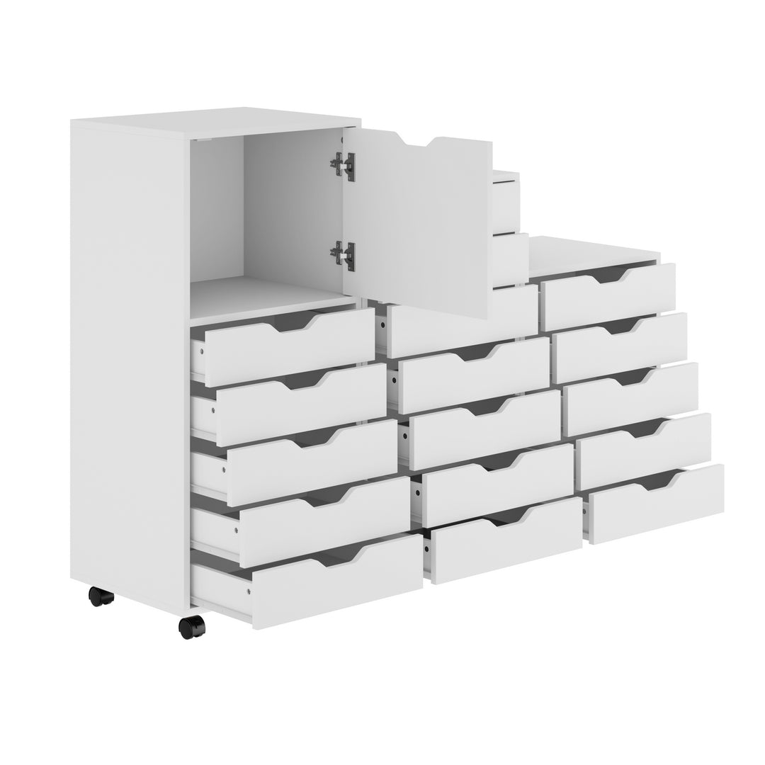 Halifax 3-Pc Multi-Drawer Storage Cabinet Set, White