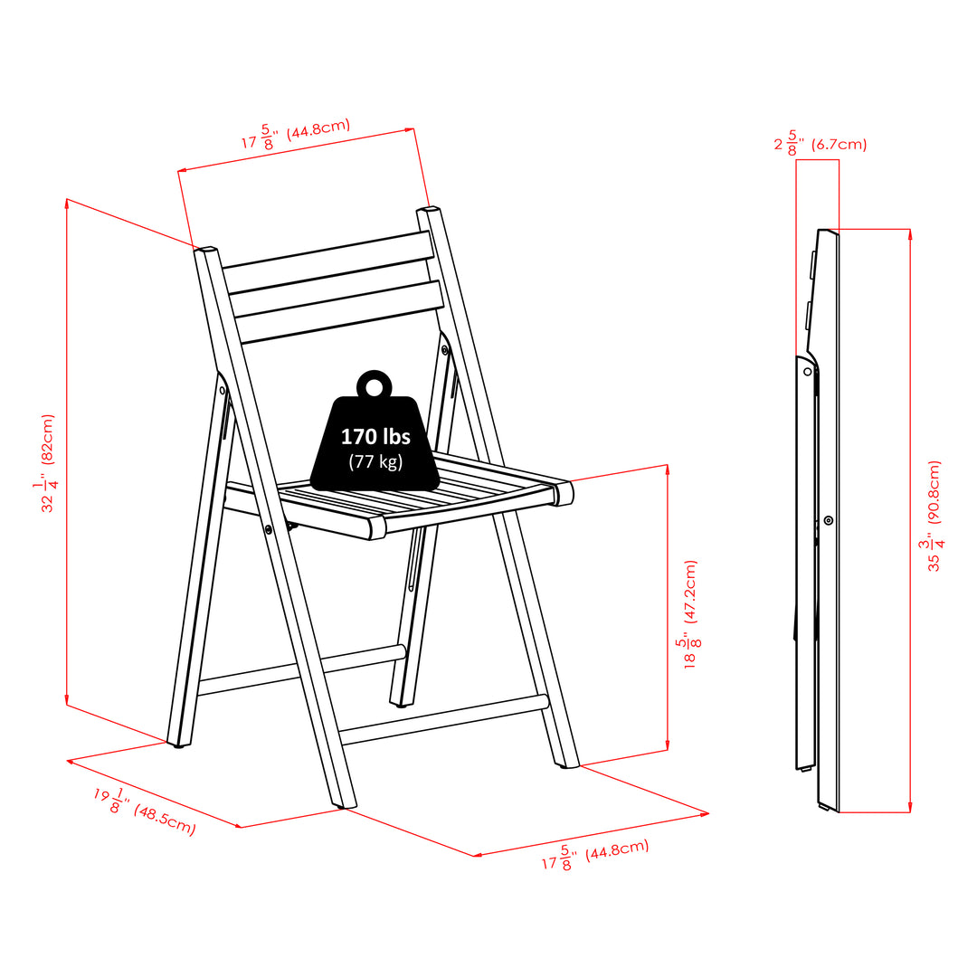 Robin 4-Pc Folding Chair Set, White