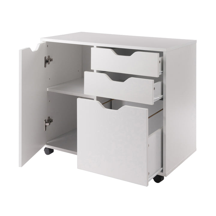 Halifax Wide Storage Cabinet, 2-Drawer, Filing Cabinet, White