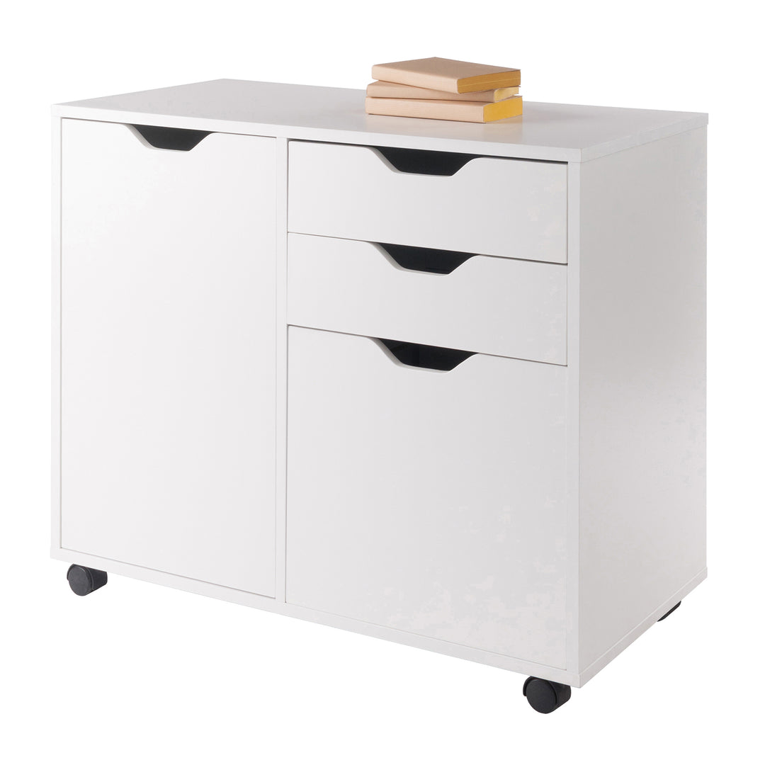 Halifax Wide Storage Cabinet, 2-Drawer, Filing Cabinet, White