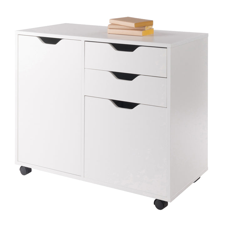 Halifax Wide Storage Cabinet, 2-Drawer, Filing Cabinet, White