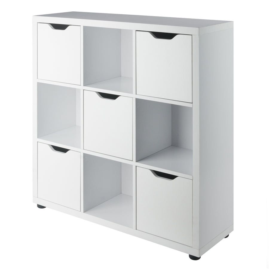 Julian 3x3 Storage Cabinet, White