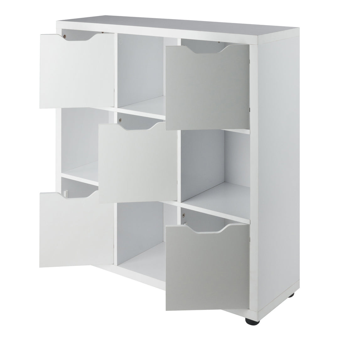 Julian 3x3 Storage Cabinet, White