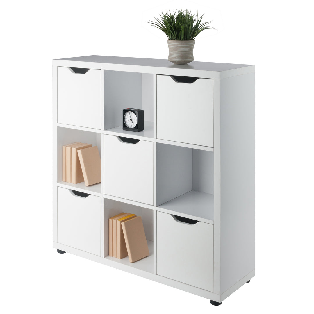 Julian 3x3 Storage Cabinet, White