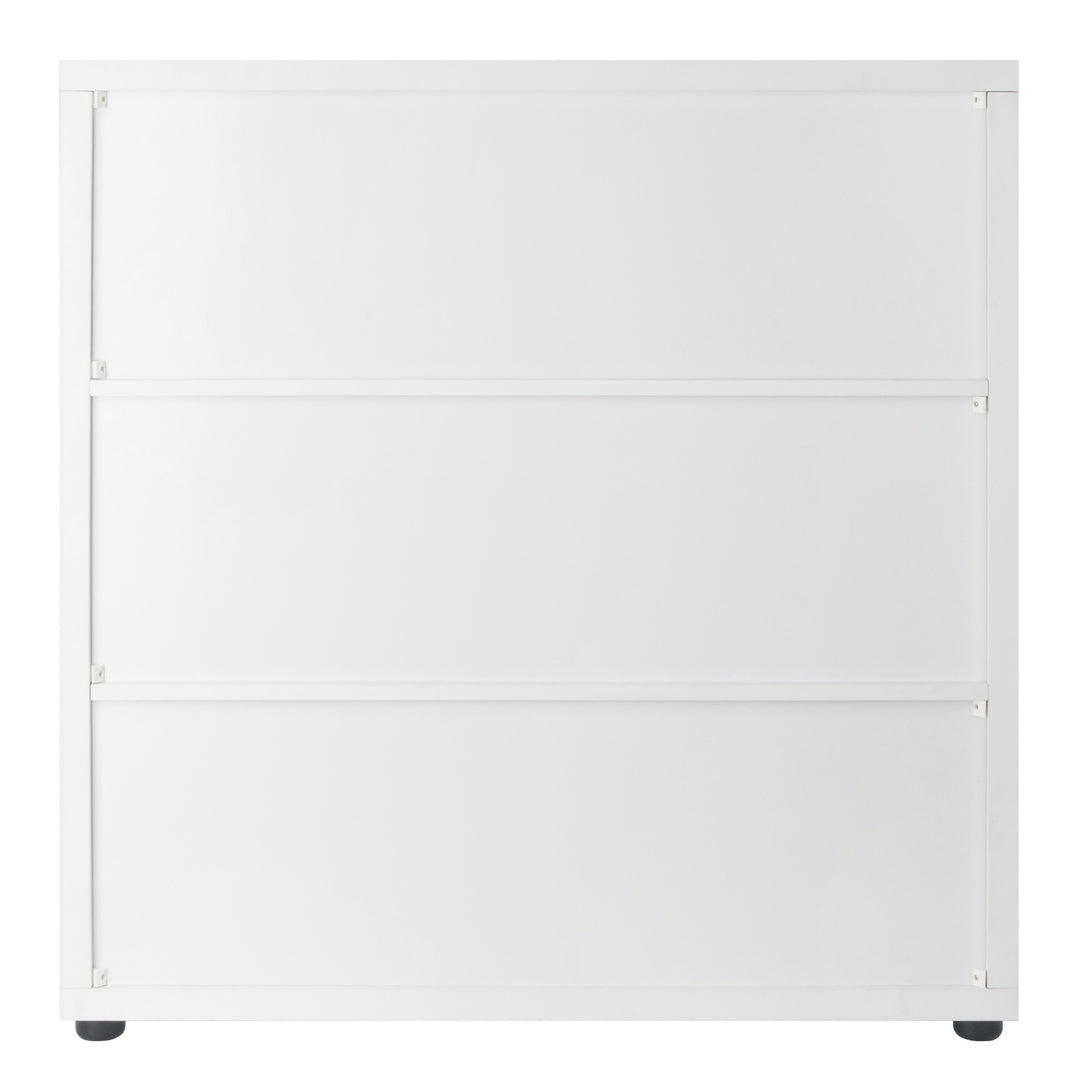 Julia 3x3 Storage 5-Pc Cabinet Set, Beige & White