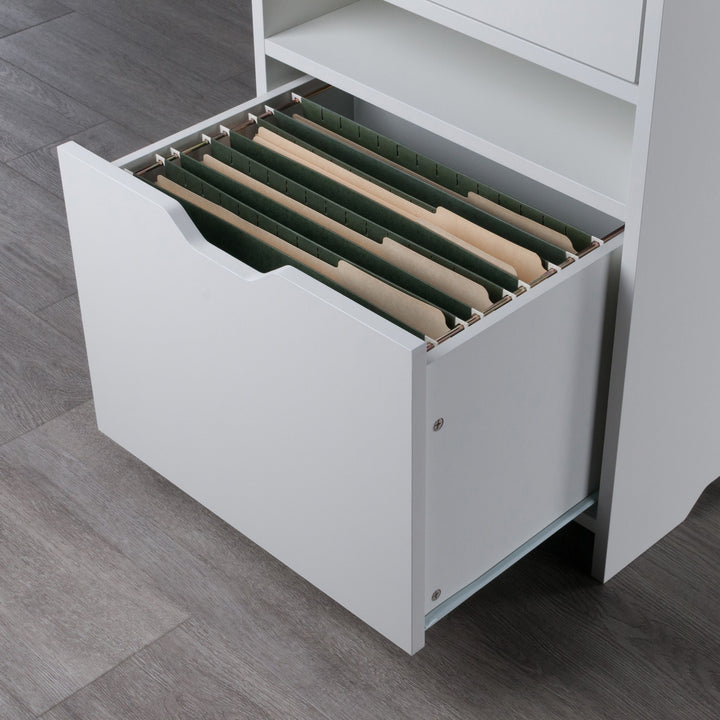 Nova Filing Storage Cabinet, White