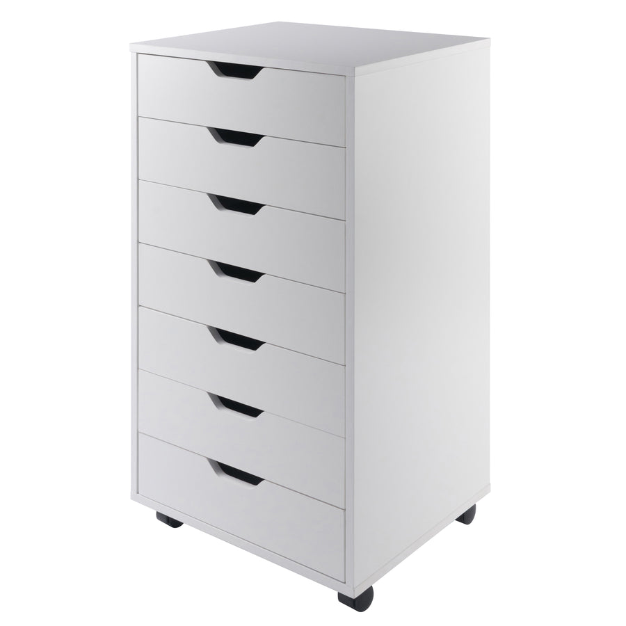 Halifax 7-Drawer Cabinet, White 