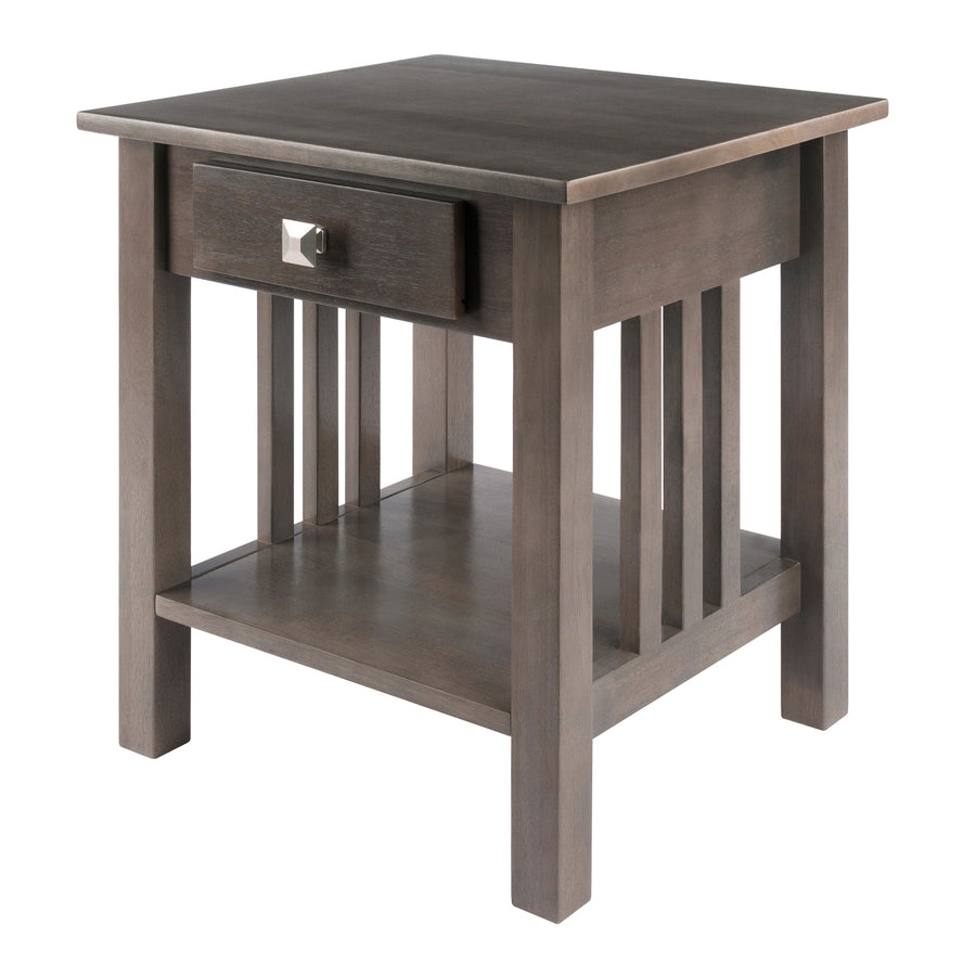 Stafford Accent Table, Oyster Gray