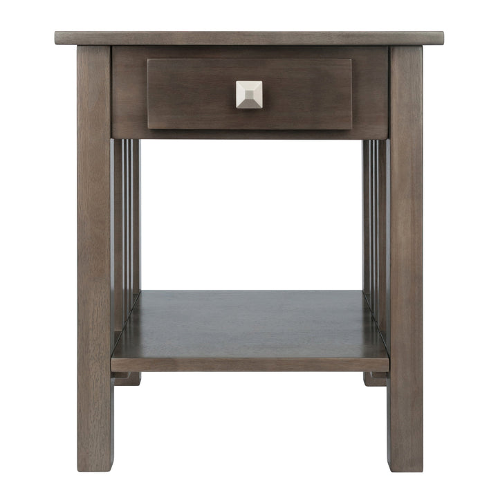 Stafford Accent Table, Oyster Gray