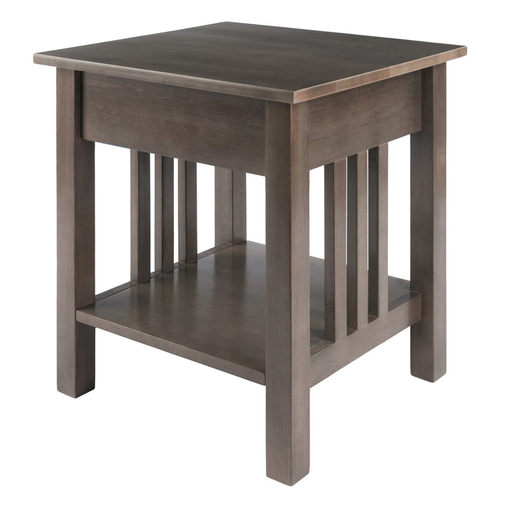 Stafford Accent Table, Oyster Gray