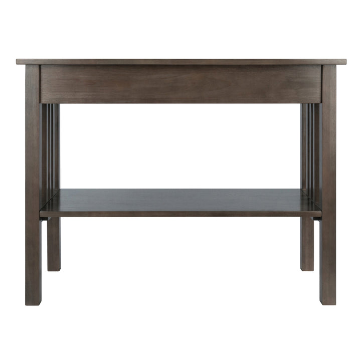 Stafford Console Hall Table, Oyster Gray