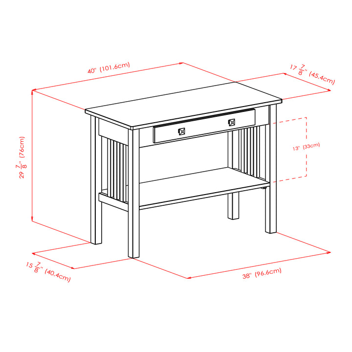 Stafford Console Hall Table, Oyster Gray