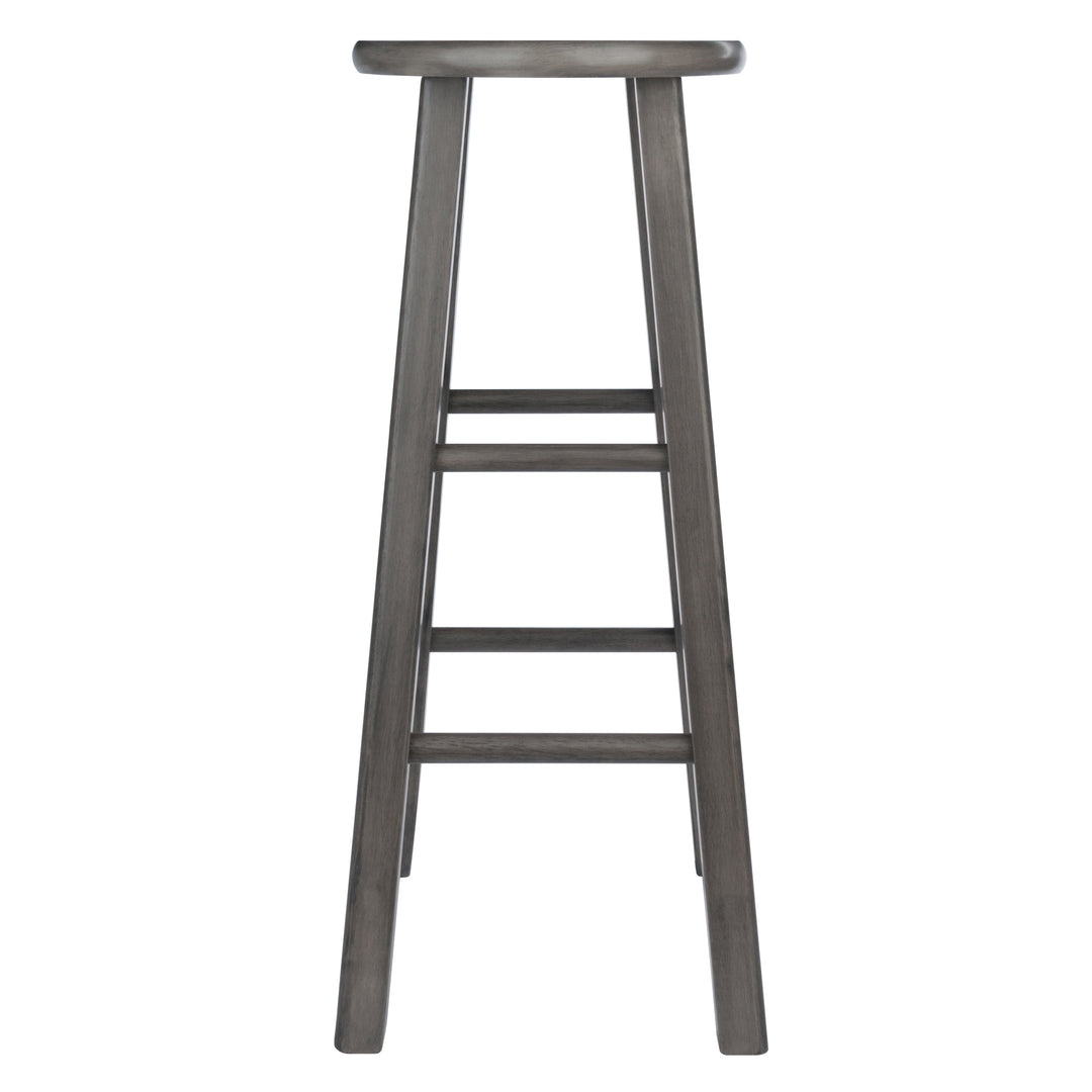 Ivy Square Leg Bar Stool, Rustic Gray