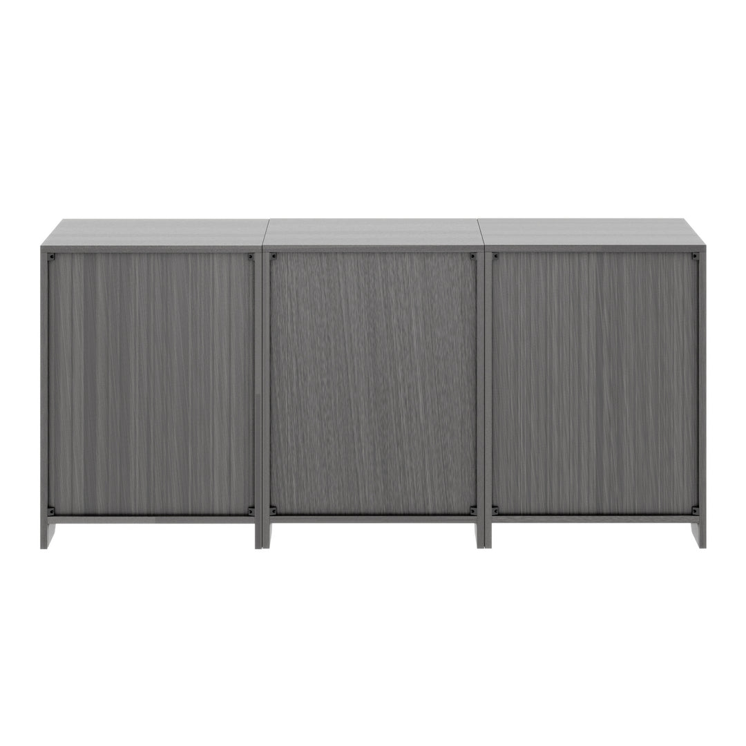 Nova 3-Pc Storage Cabinet Set, Charcoal