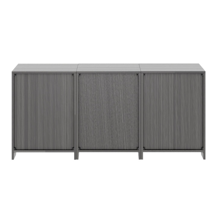 Nova 3-Pc Storage Cabinet Set, Charcoal