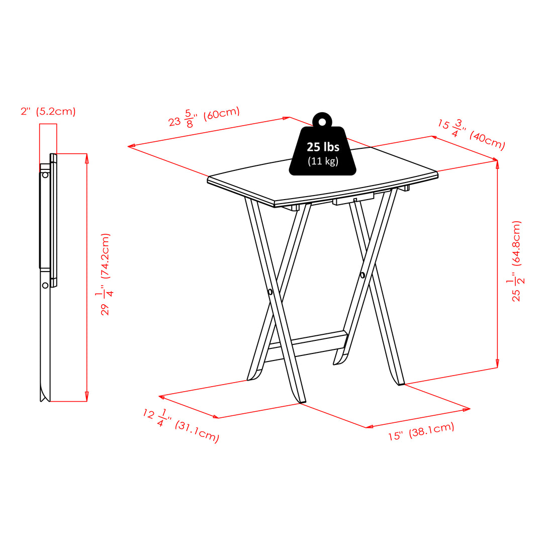 Dorian 5-Pc Snack Table Set, Oyster Gray