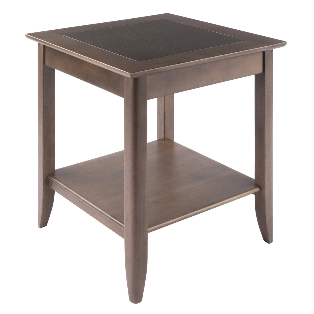  Santino Accent Table, Oyster Gray