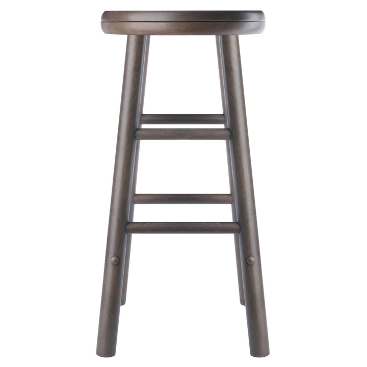 Shelby 2-Pc Swivel Seat Counter Stool Set, Oyster Gray