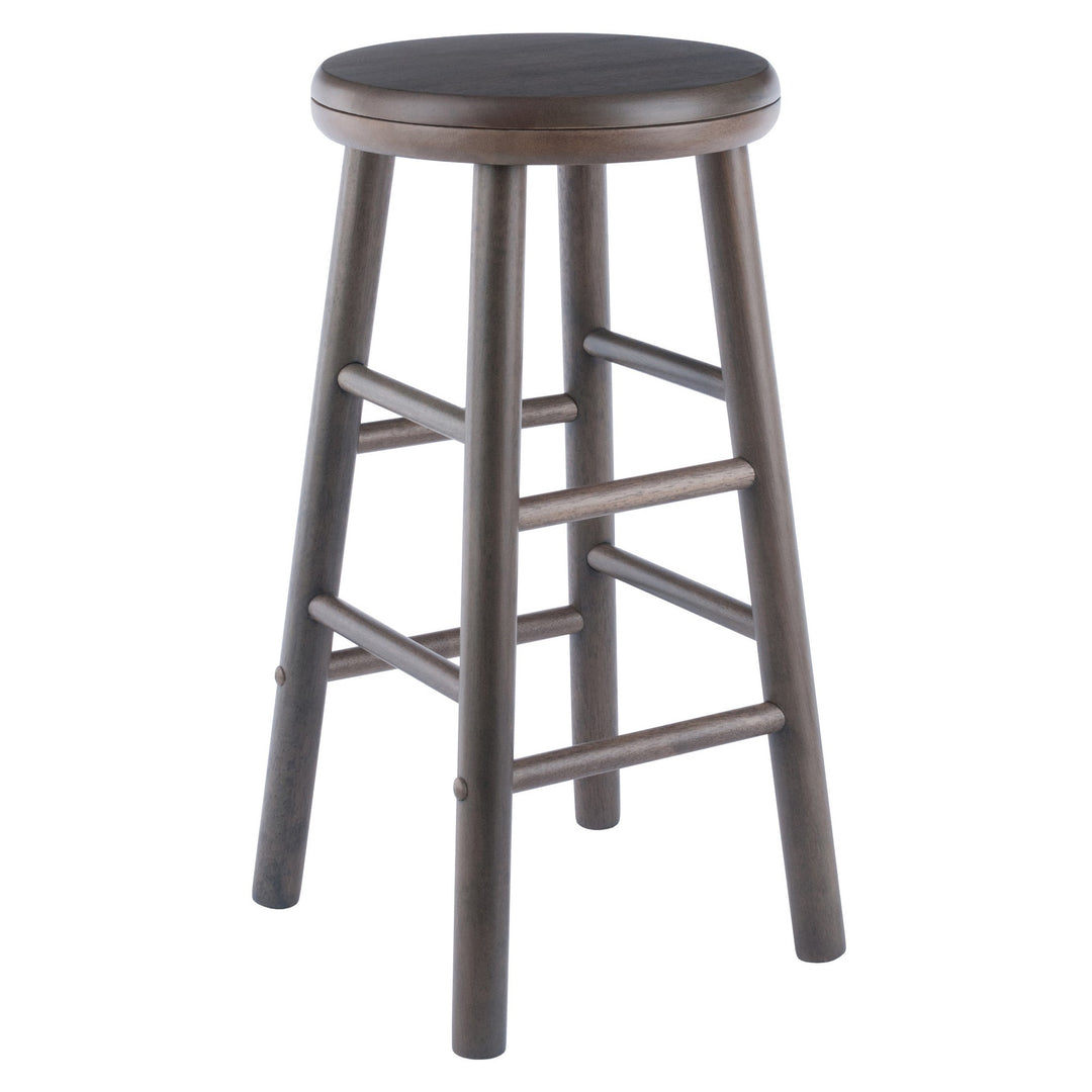 Shelby 2-Pc Swivel Seat Counter Stool Set, Oyster Gray