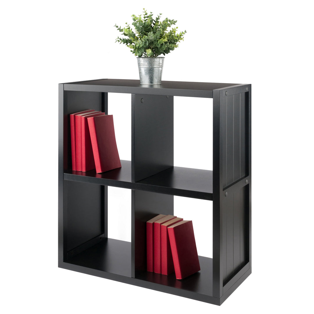 Timothy 2x2 Storage Cube Shelf, Black