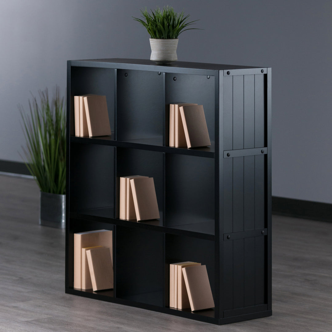 Timothy 3x3 Storage Cube Shelf, Black