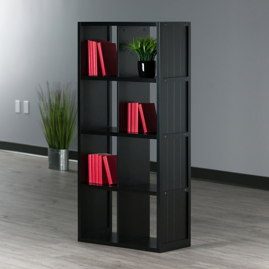 Timothy 4x2 Storage Cube Shelf, Black