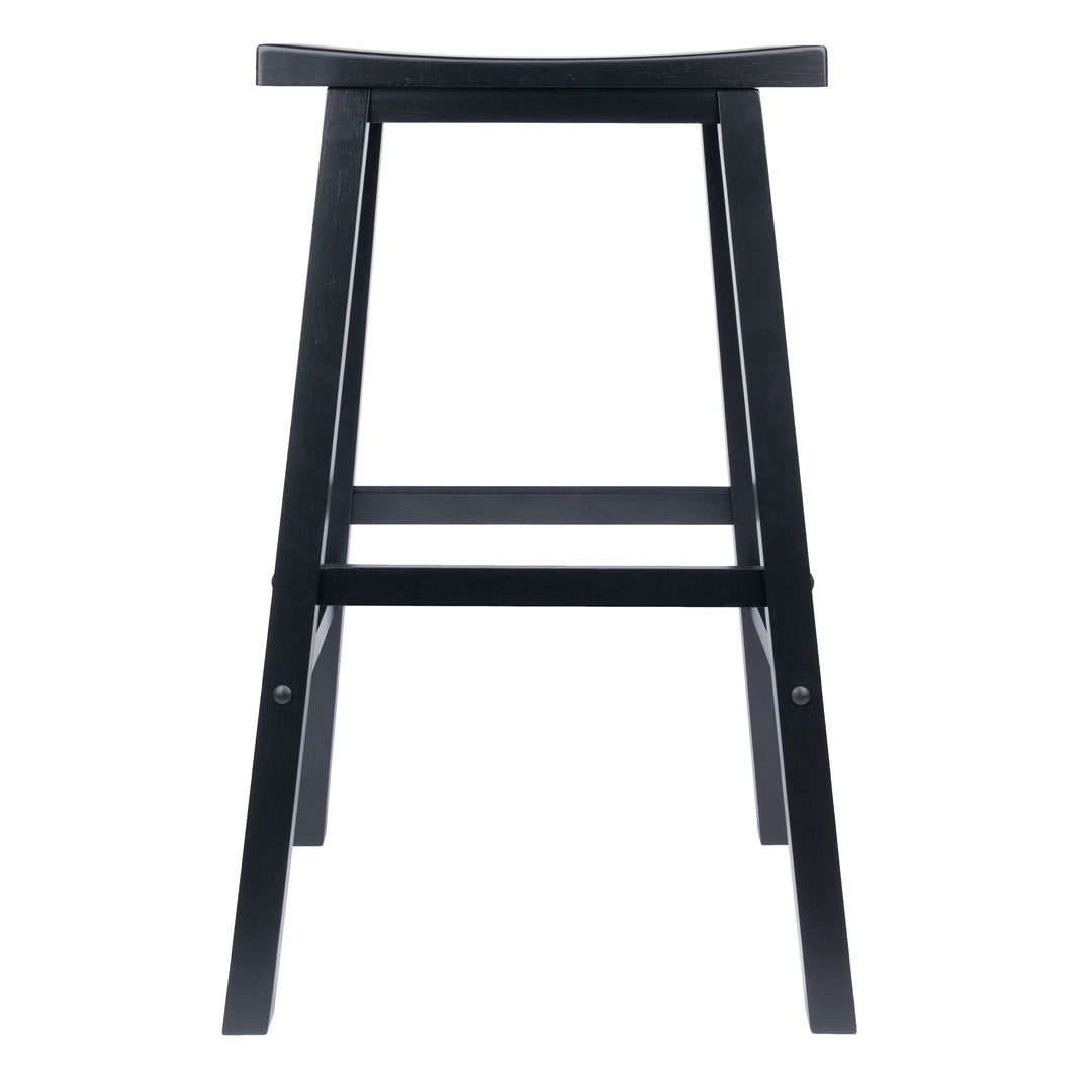 Satori Saddle Seat Bar Stool, Black