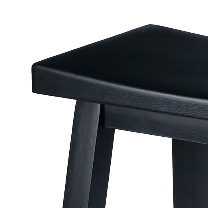 Satori Saddle Seat Bar Stool, Black