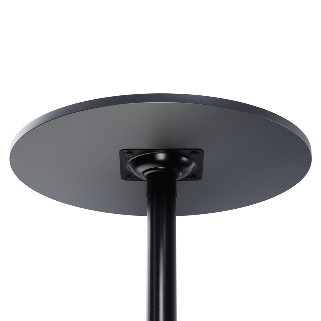 Obsidian Round Pub Table, Black