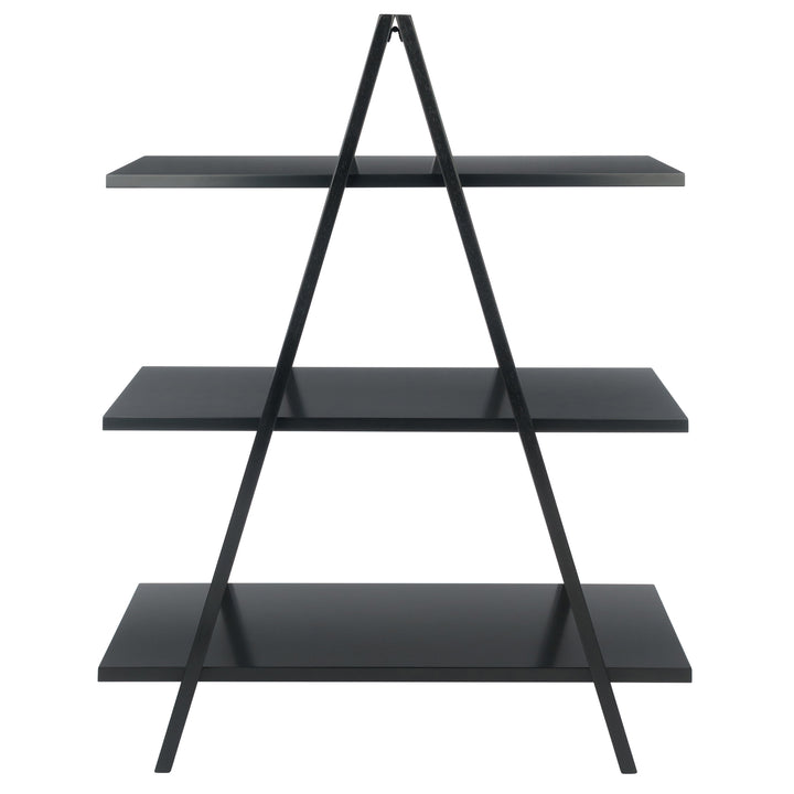 Aaron 3-Tier A-Frame Shelf, Black