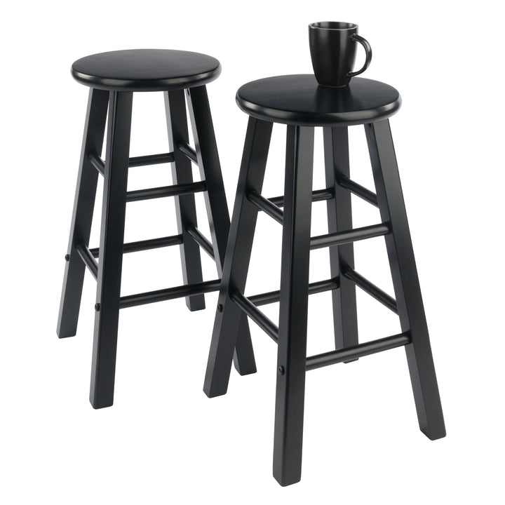 Element 2-Pc Counter Stool Set, Black