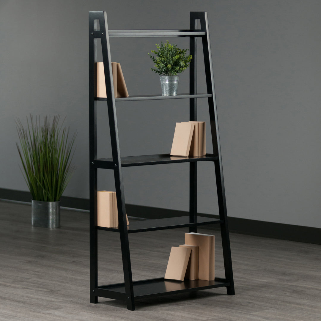 Adam 5-Tier A-Frame Shelf, Black