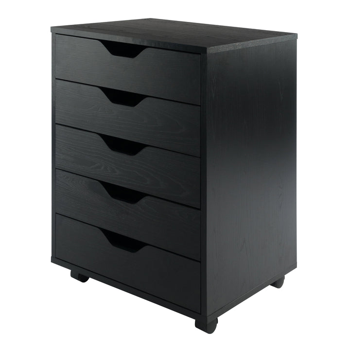 Halifax 5-Drawer Cabinet, Black