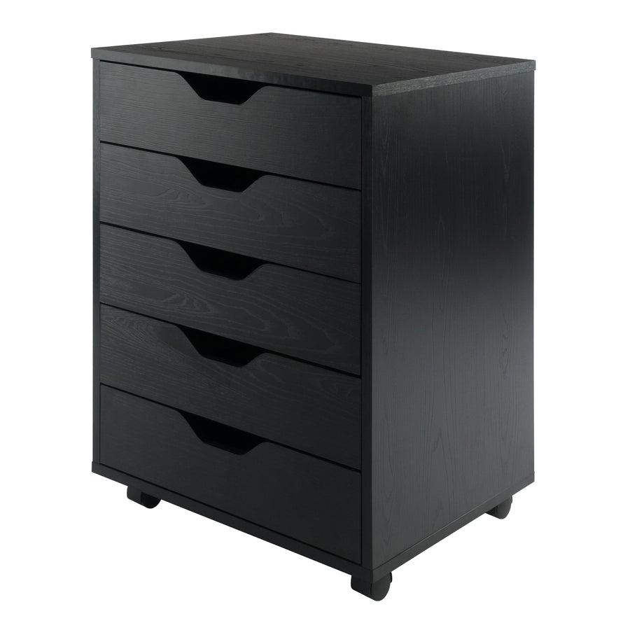 Halifax 5-Drawer Cabinet, Black