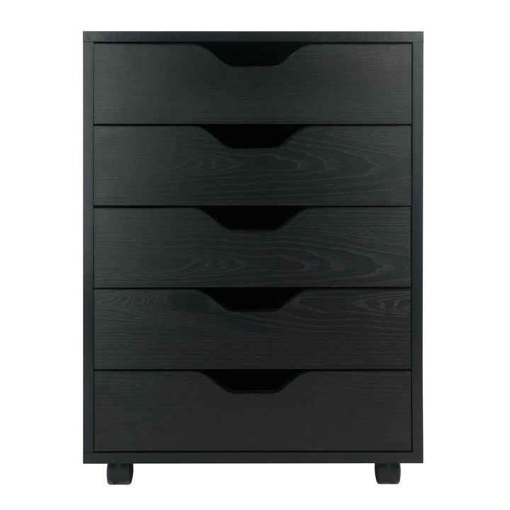 Halifax 5-Drawer Cabinet, Black