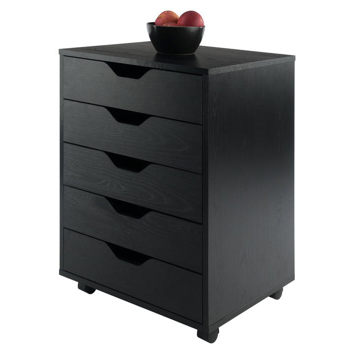 Halifax 5-Drawer Cabinet, Black