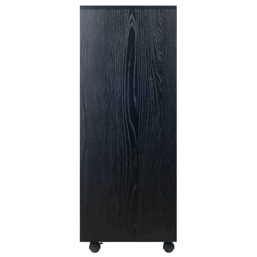 Halifax Tall Storage Cabinet, 5-Drawer, Black