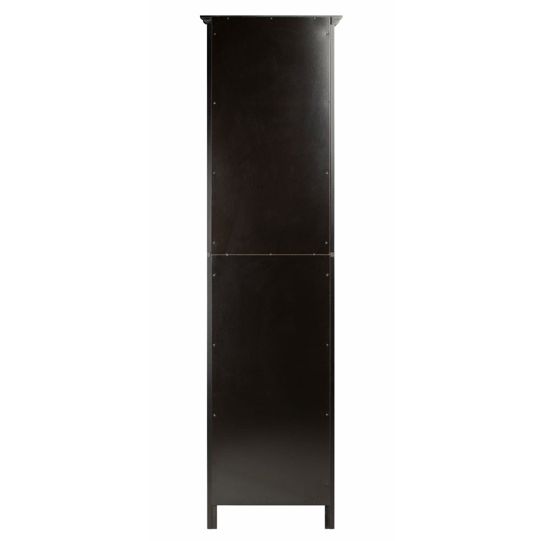 Burgundy Wine Display Tower, Black