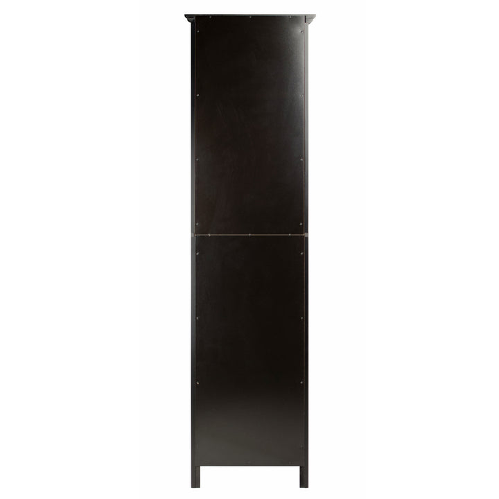 Burgundy Wine Display Tower, Black