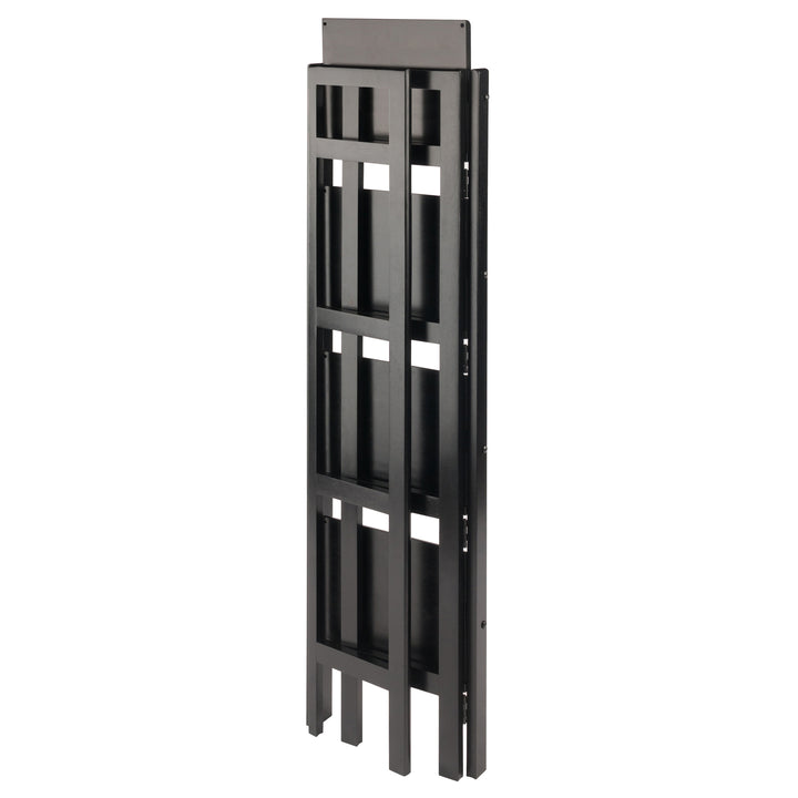 Terry 4-Tier Foldable Shelf, Narrow, Black