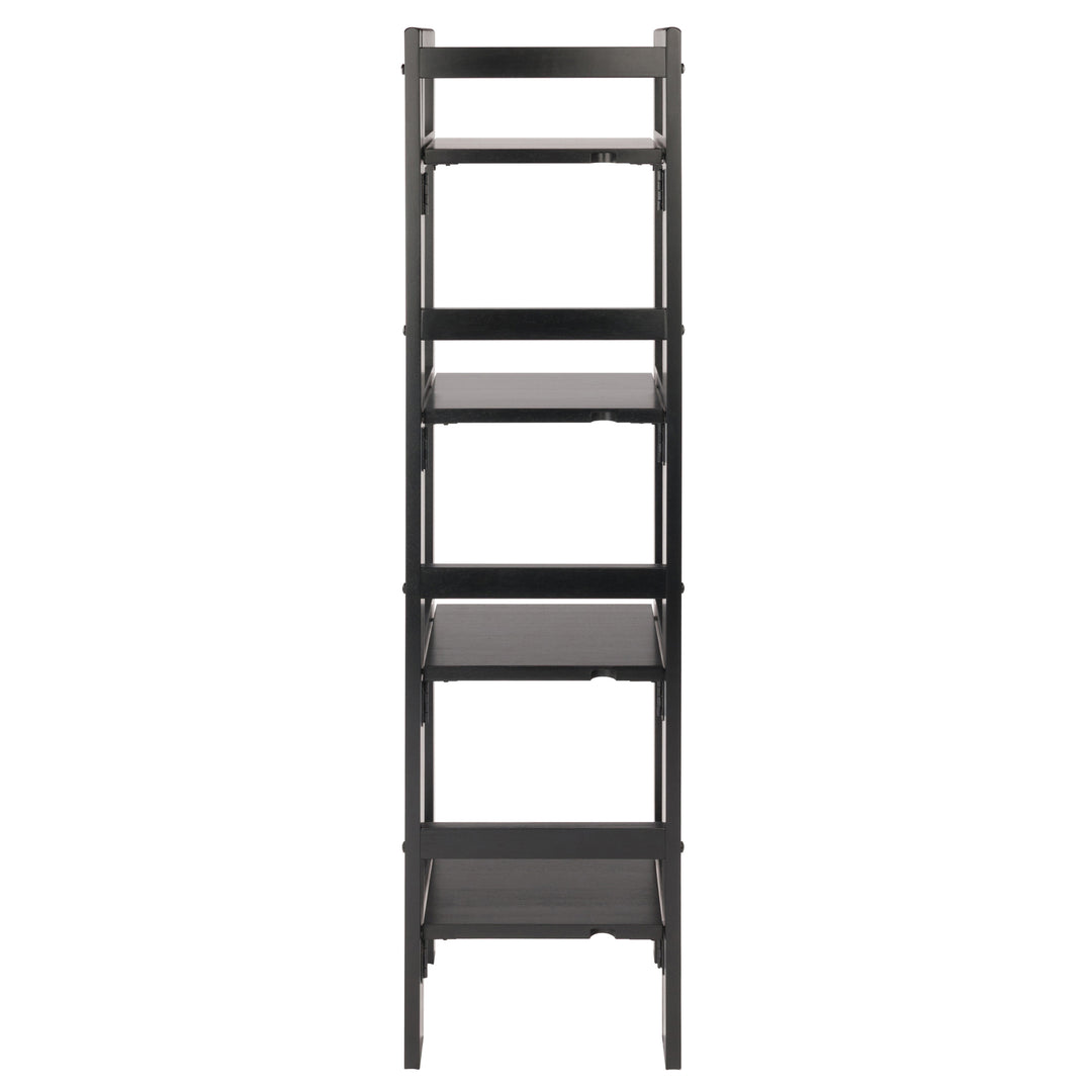 Terry 4-Tier Foldable Shelf, Narrow, Black