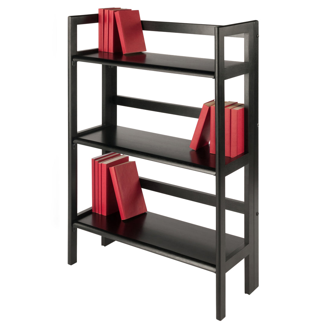 Terry 3-Tier Foldable Shelf, Stackable, Black