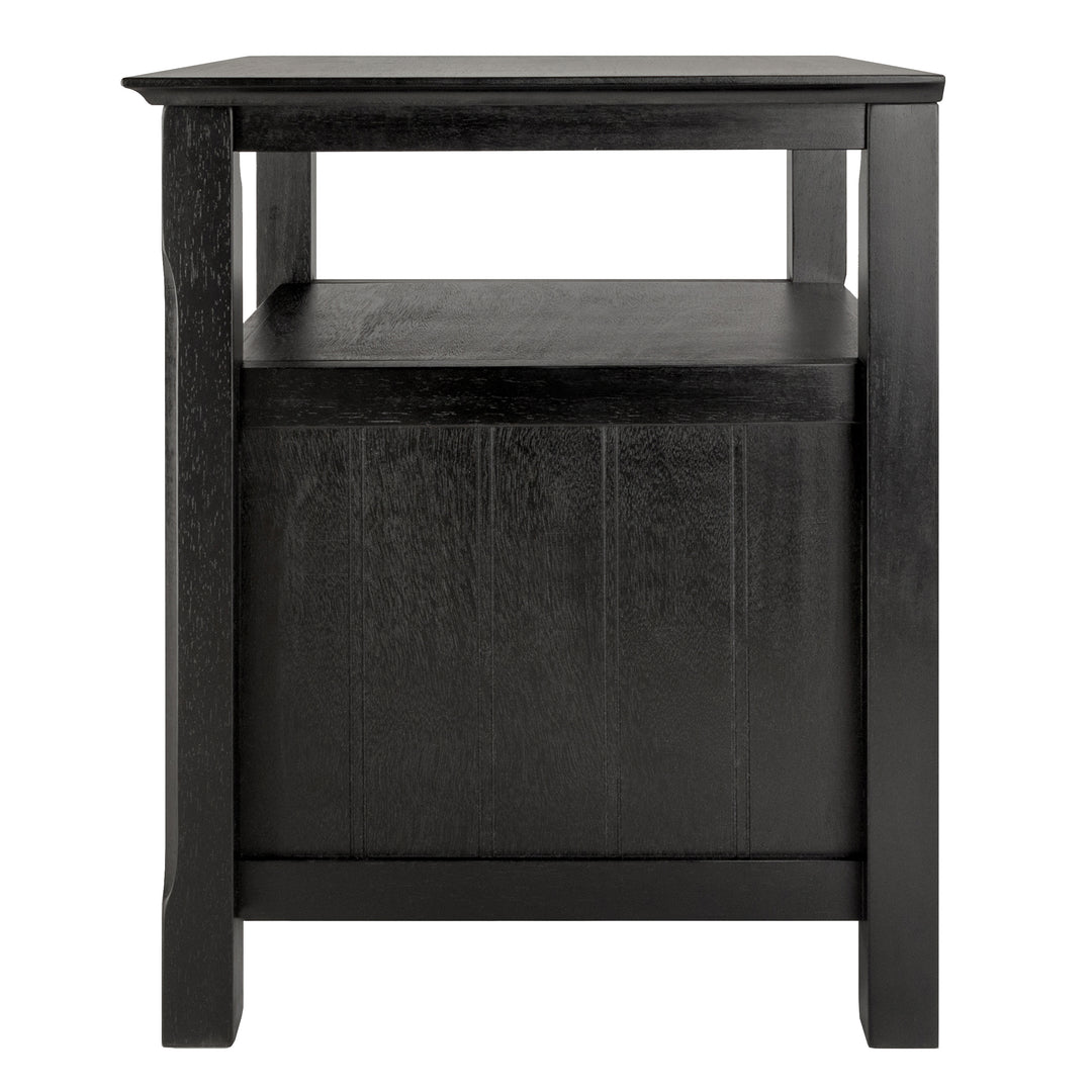 Timber Accent Table, Nightstand, Black