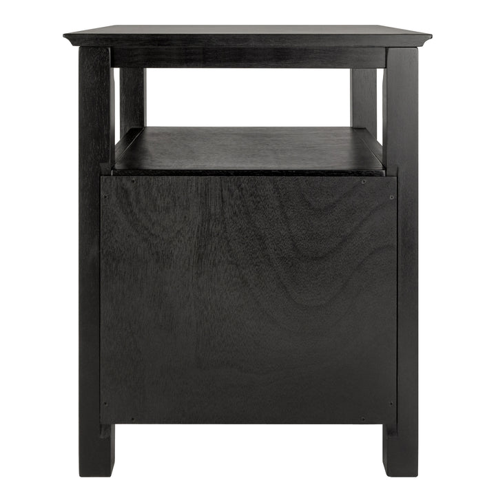 Timber Accent Table, Nightstand, Black